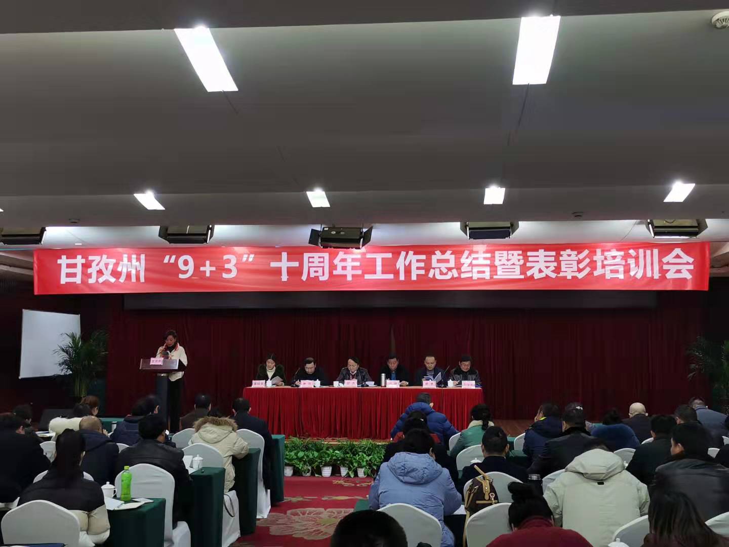 甘孜州“9+3”十周年工作总结暨表彰培训会在成都召开