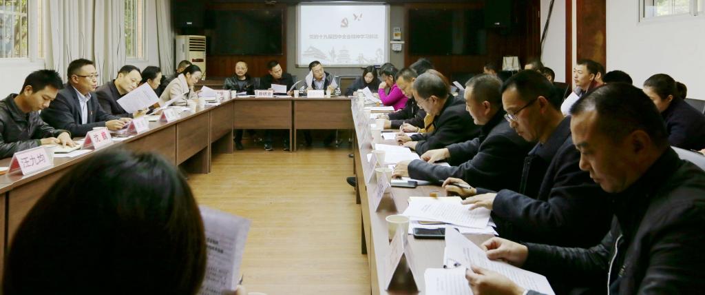 丹棱县教体系统热议党的十九届四中全会精神