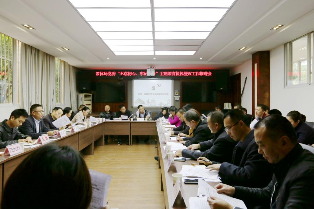 丹棱县教体局党委召开主题教育检视整改工作推进会
