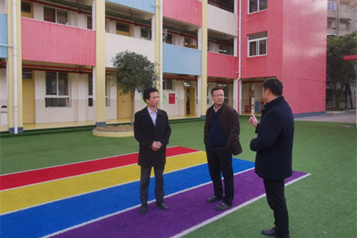 广汉市政府副市长房义勇调研高坪镇教育工作